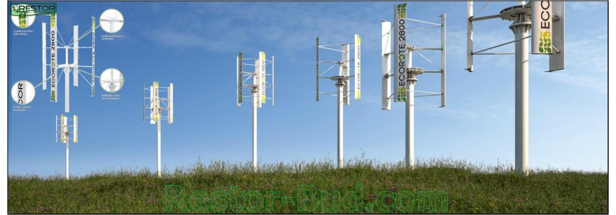Вертикальні вітрогенератори від європейського виробника